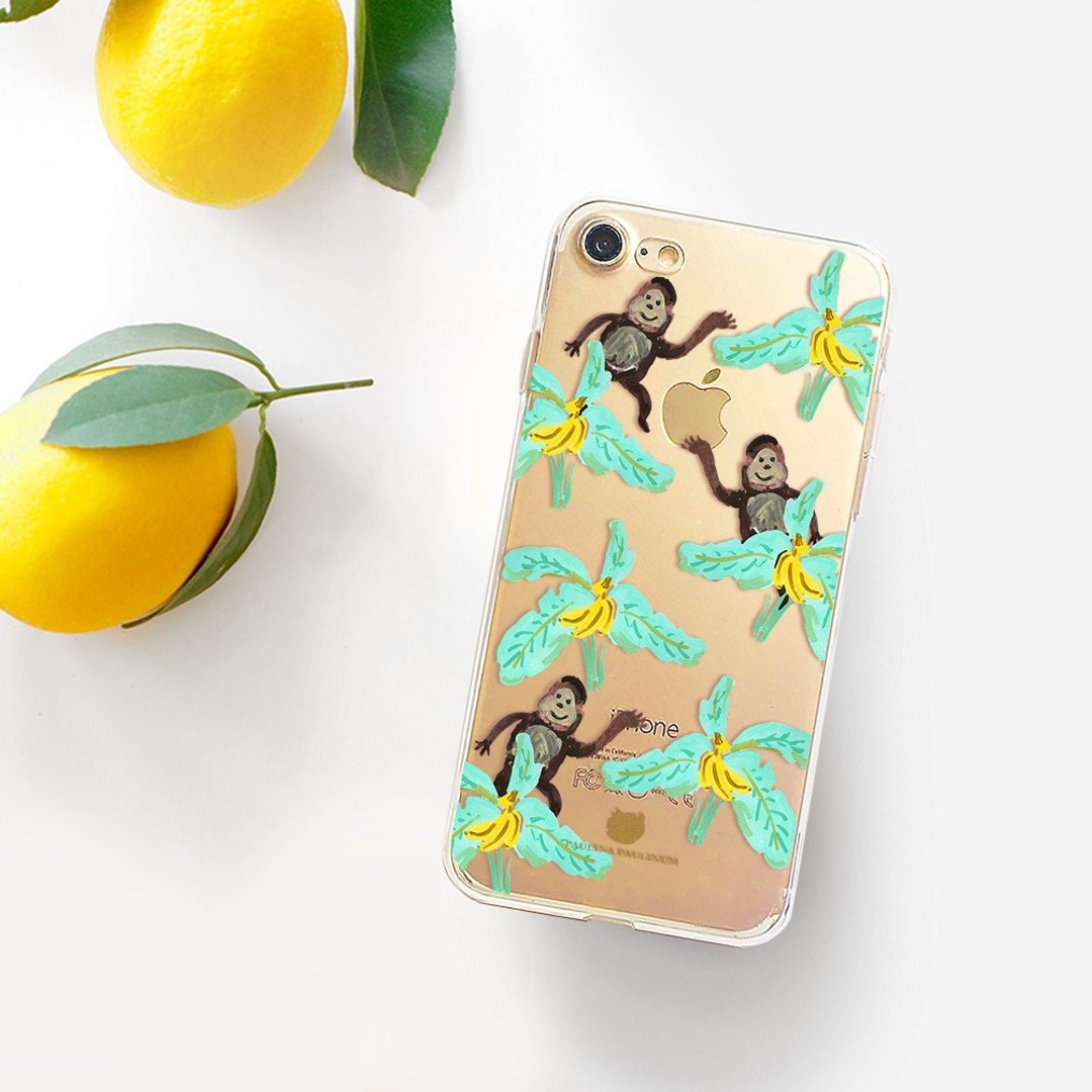 摘蕉猩手机壳 免费刻字iPhone X 6 plus Android空压壳 - 手机壳/手机套 - 塑料 绿色