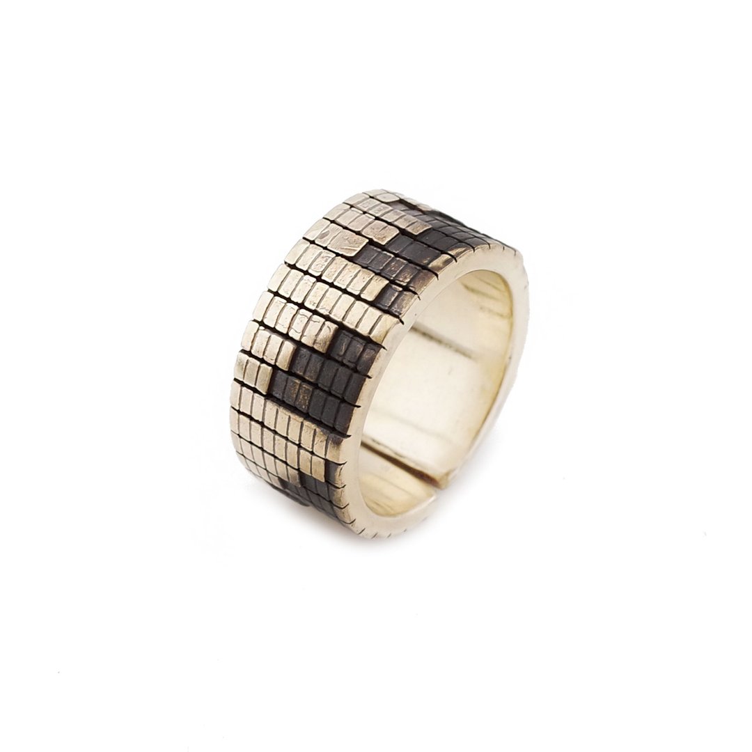 NEW NOISE 音乐饰品实验所-音频显示戒指 Audio display ring - 戒指 - 其他金属 金色