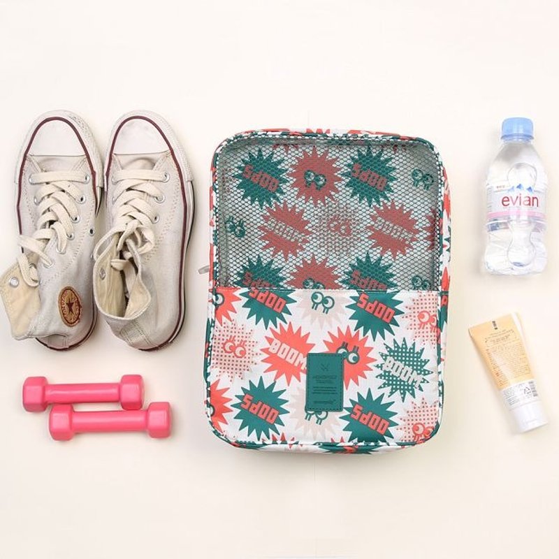 MPL-旅游收纳-欢乐星手提鞋袋V2(可收纳3双)-绿闪闪星,MPL25427 - 收纳用品 - 其他材质 绿色