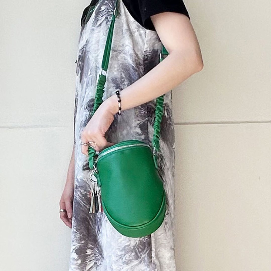 egg pouch shoulder (C23005) 3color - 侧背包/斜挎包 - 人造皮革 多色