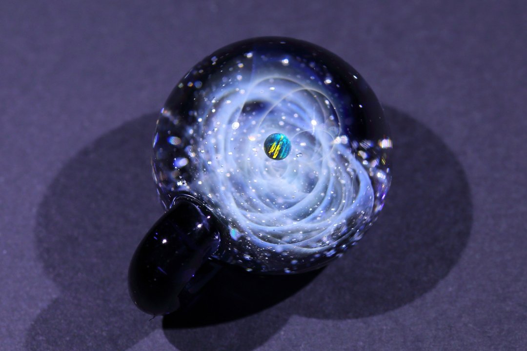 宇宙玻璃颈链吊坠23mm no.982 - 颈链 - 玻璃 蓝色