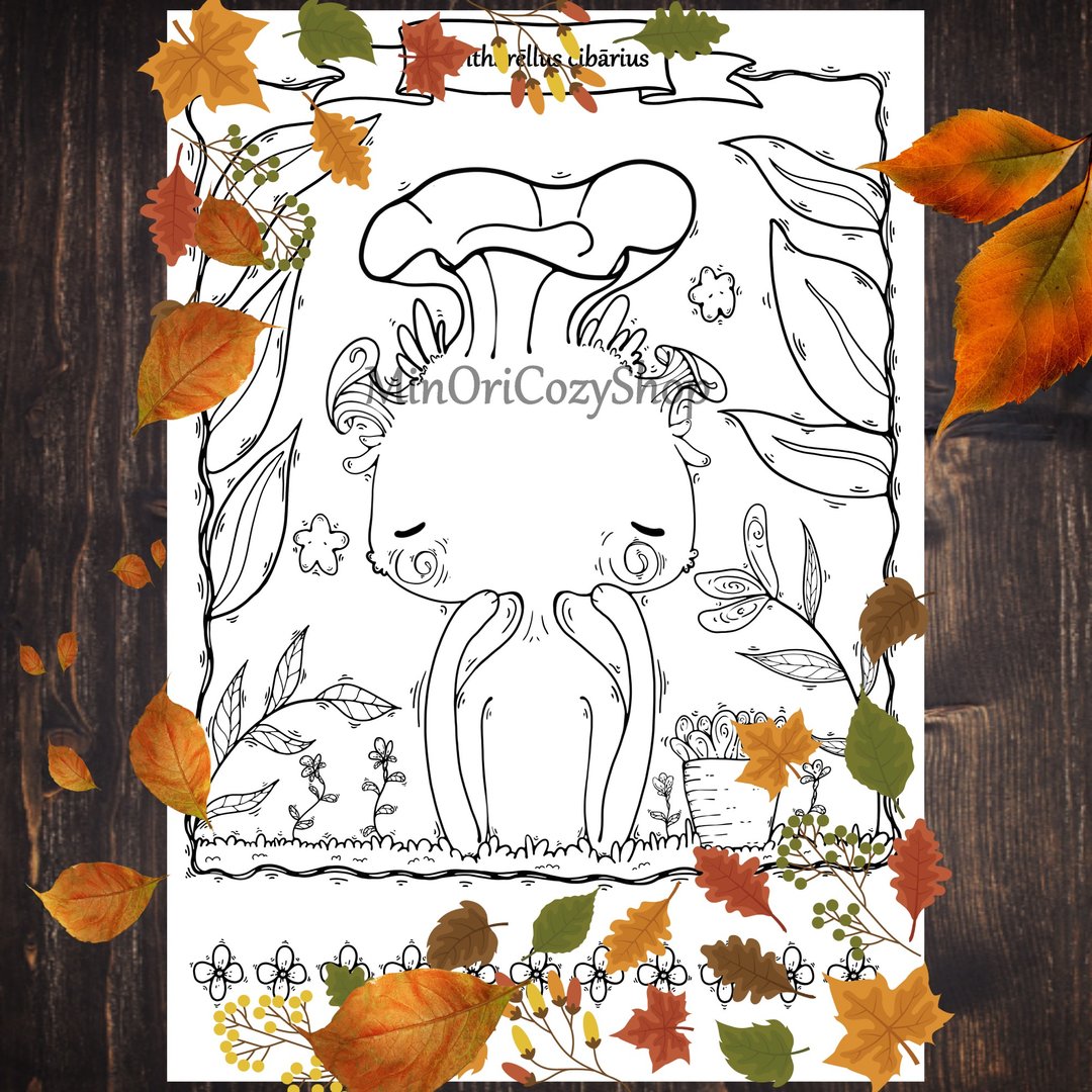 Mushroom Fantasy anti-stress coloring book - 其他数码商品 - 其他材质 