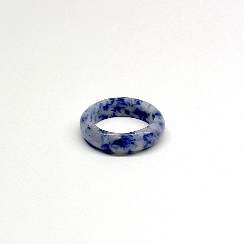 【海洋宝石戒】蓝点石介指戒指 - 戒指 - 半宝石 蓝色