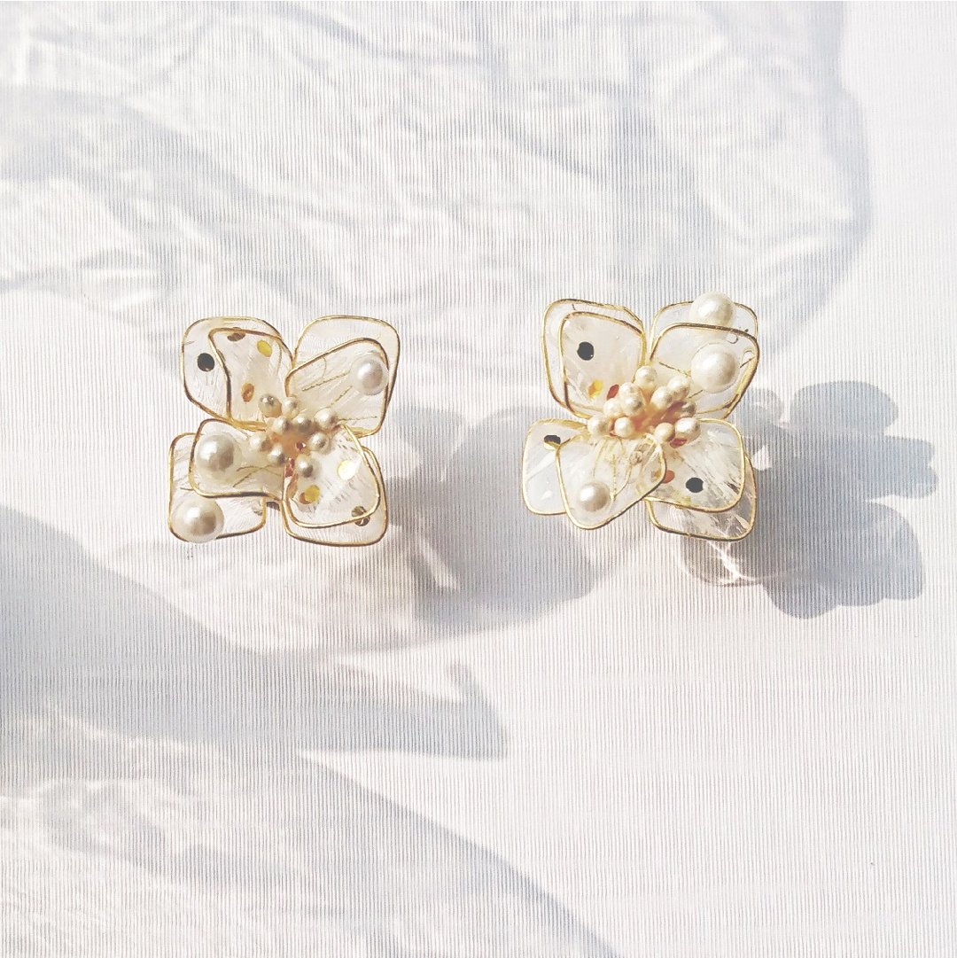 <简爱>造型手工设计树脂耳环/耳钉款/earring/accessories - 耳环/耳夹 - 树脂 绿色