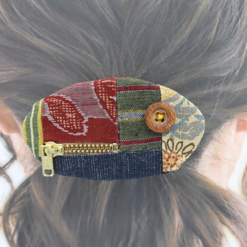 patchwork barrette _pattern. - 发饰 - 其他材质 多色
