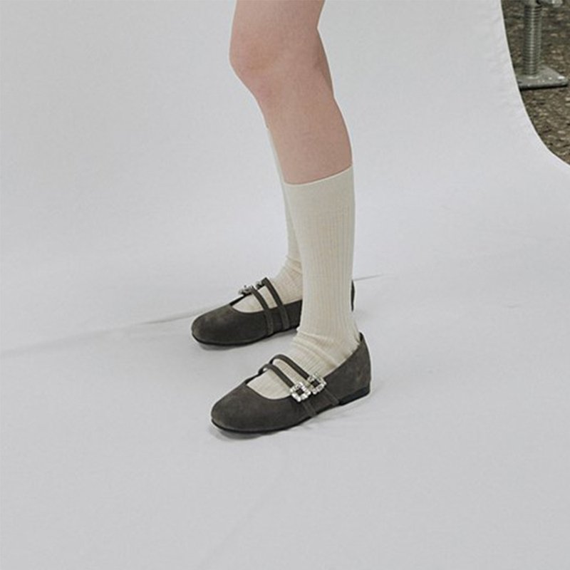PRE-ORDER 韓國人手製 MACMOC Crystal 平底鞋 Grey - 其他女款皮鞋 - 其他材质 