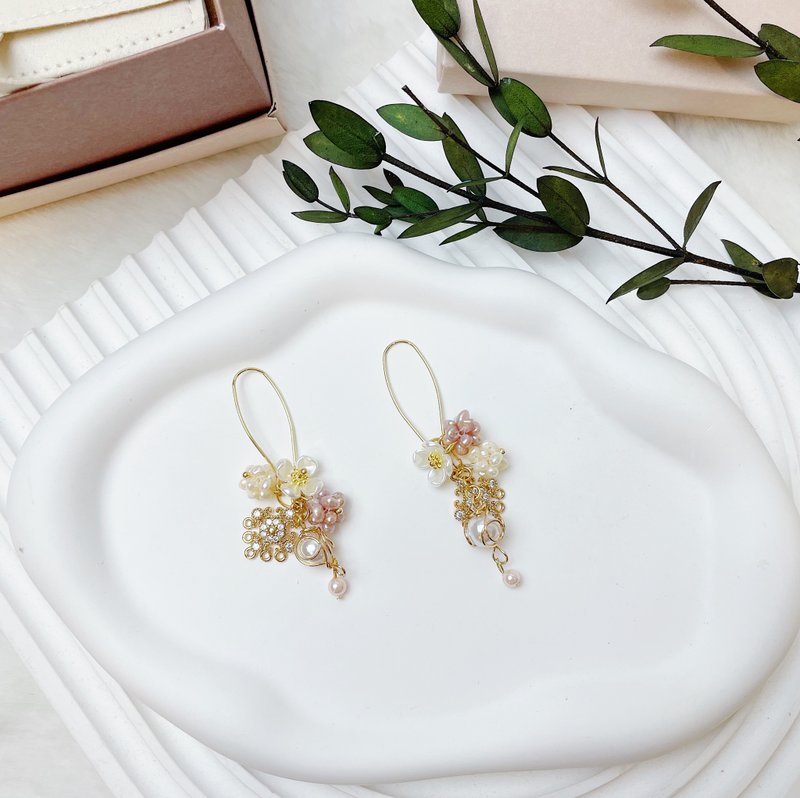 串串手作|巴洛克复古耳环手作课程(中阶手作课程) - 金工/饰品 - 半宝石 