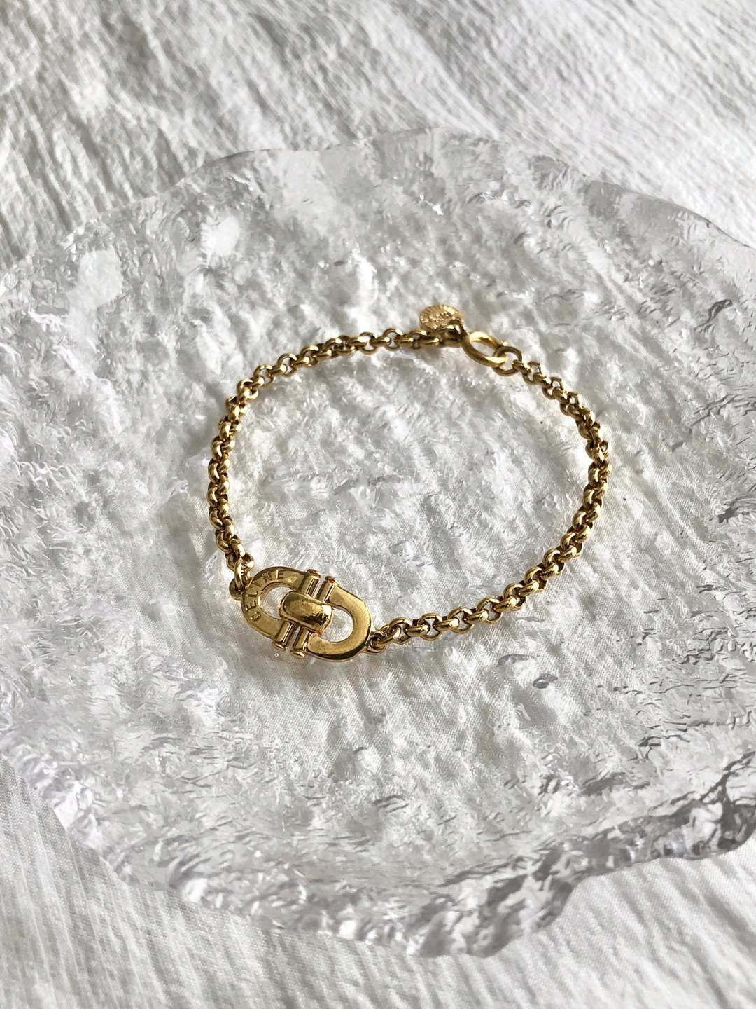 【日本直送 名牌中古包】CELINE 赛琳 手链 金色 马衔扣 vintage 古董 复古 mu2jn4 - 手链/手环 - 其他材质 金色