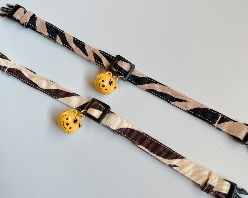 虎纹项圈，猫项圈，猫项圈 - 项圈/牵绳 - 棉．麻 