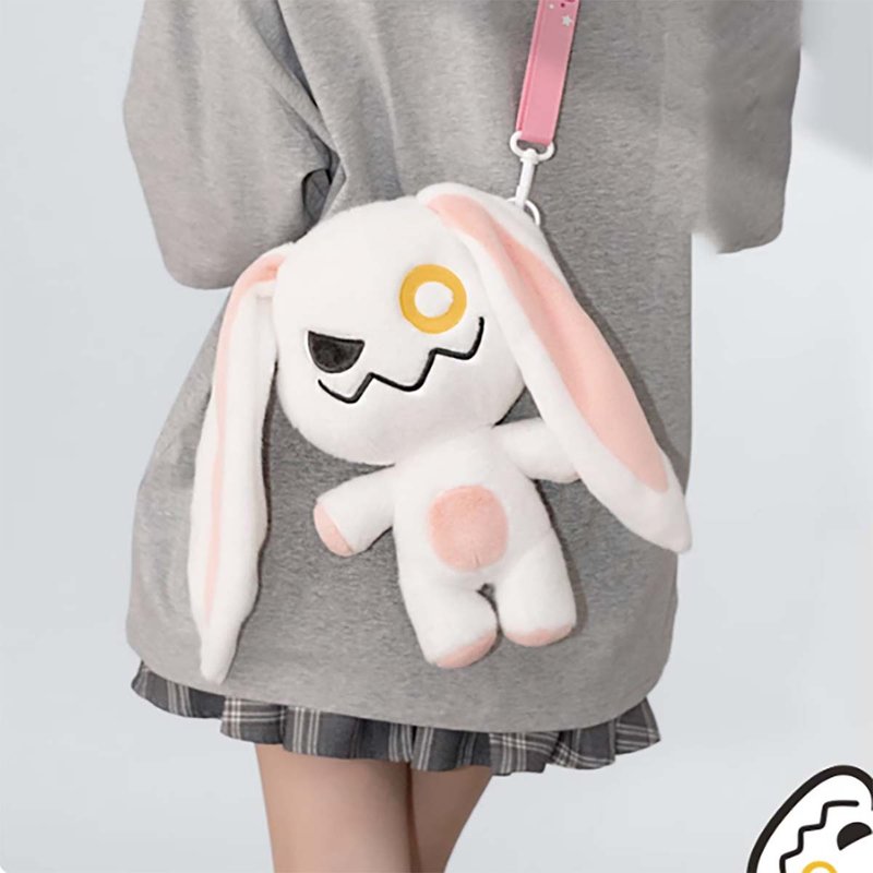 【免运】超大容量可爱玩偶移动电源毛绒挎包充电宝 黄油猫 - 充电宝/传输线 - 其他材质 粉红色