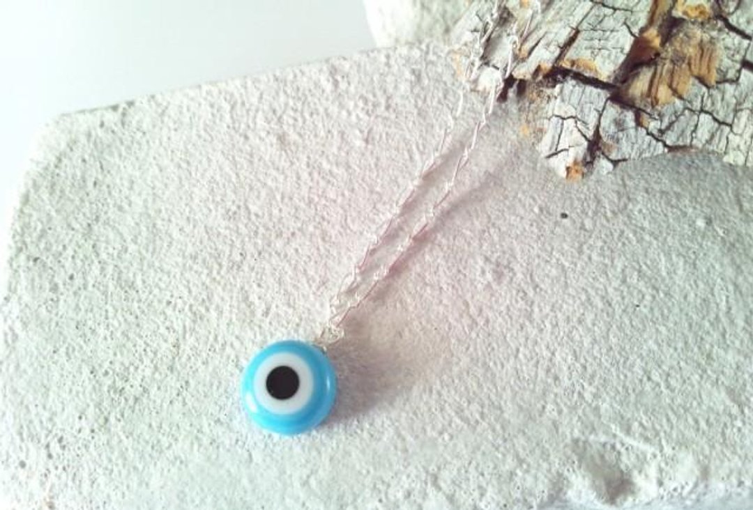 ◇ Evil Eye ◇ Evil Eye Silver Pendant - 项链 - 其他金属 