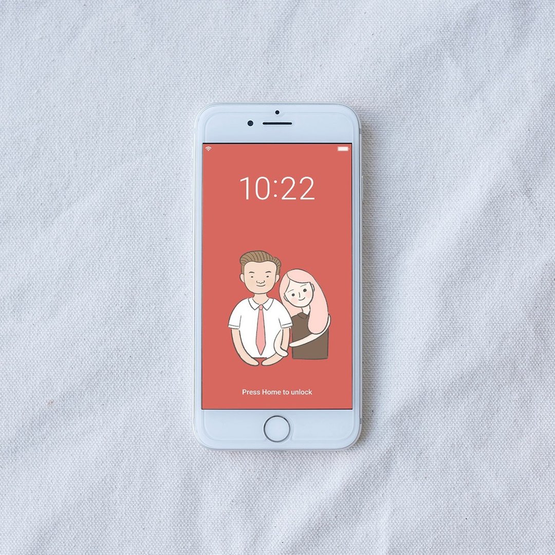 客制化手机桌布 | 人像 宠物 似颜绘 - 电脑手机桌布/贴图/App 图示 - 其他材质 