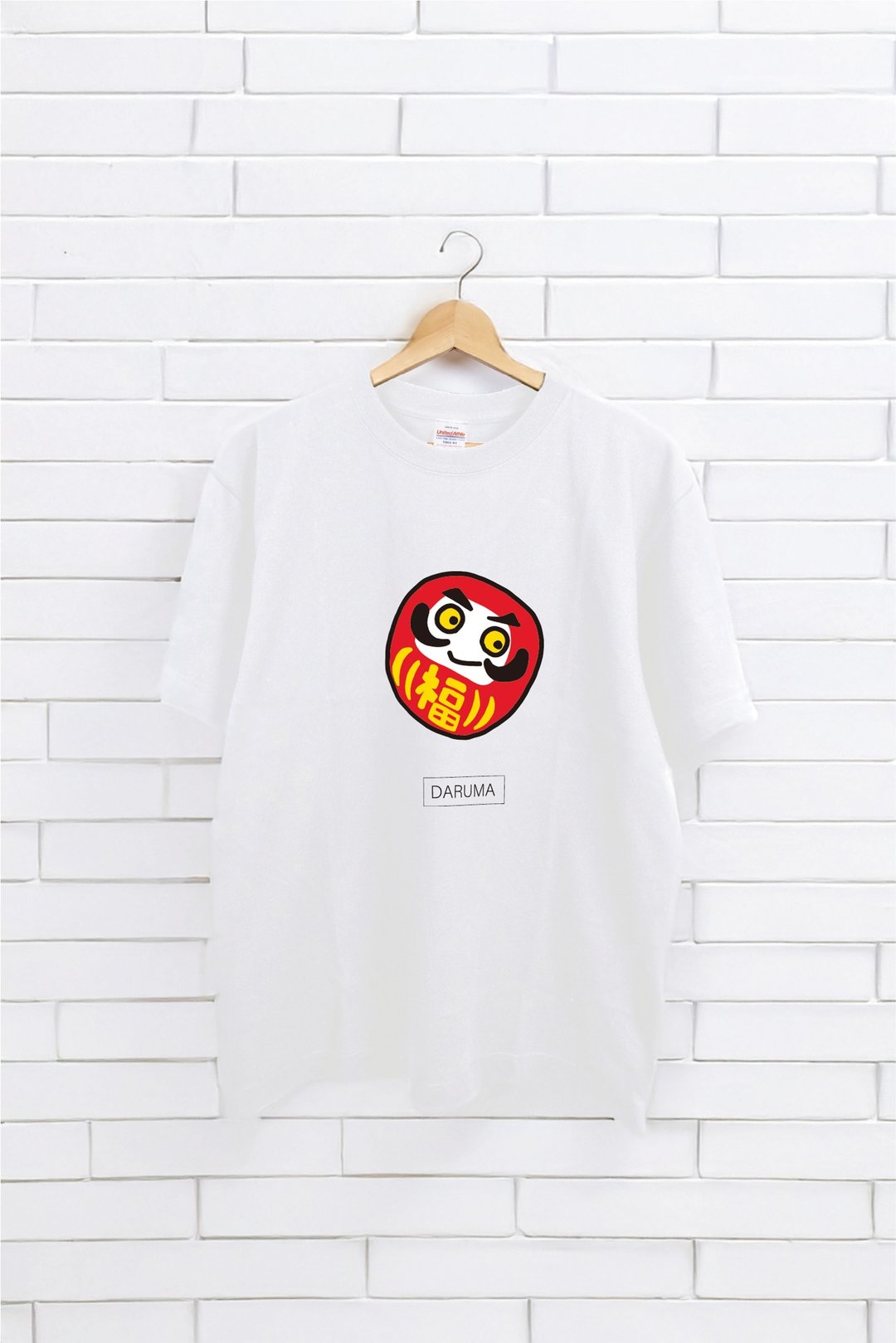 不倒翁 T-shirt | DARUMA | A018 - 男装上衣/T 恤 - 棉．麻 多色