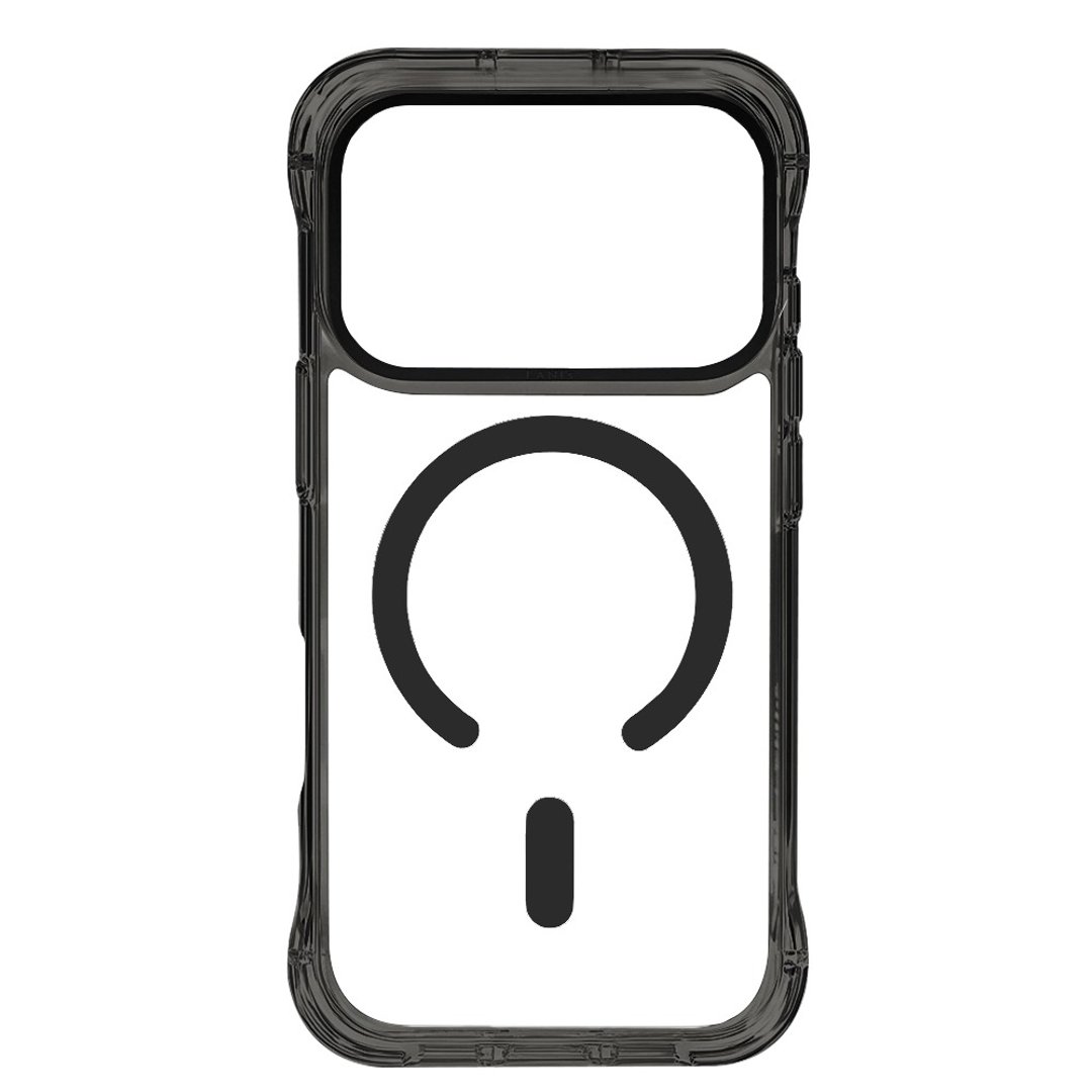 LazyCase 懒人支架防摔壳 磁吸透黑 iPhone 17 16 15 Pro Max - 手机壳/手机套 - 其他材质 透明