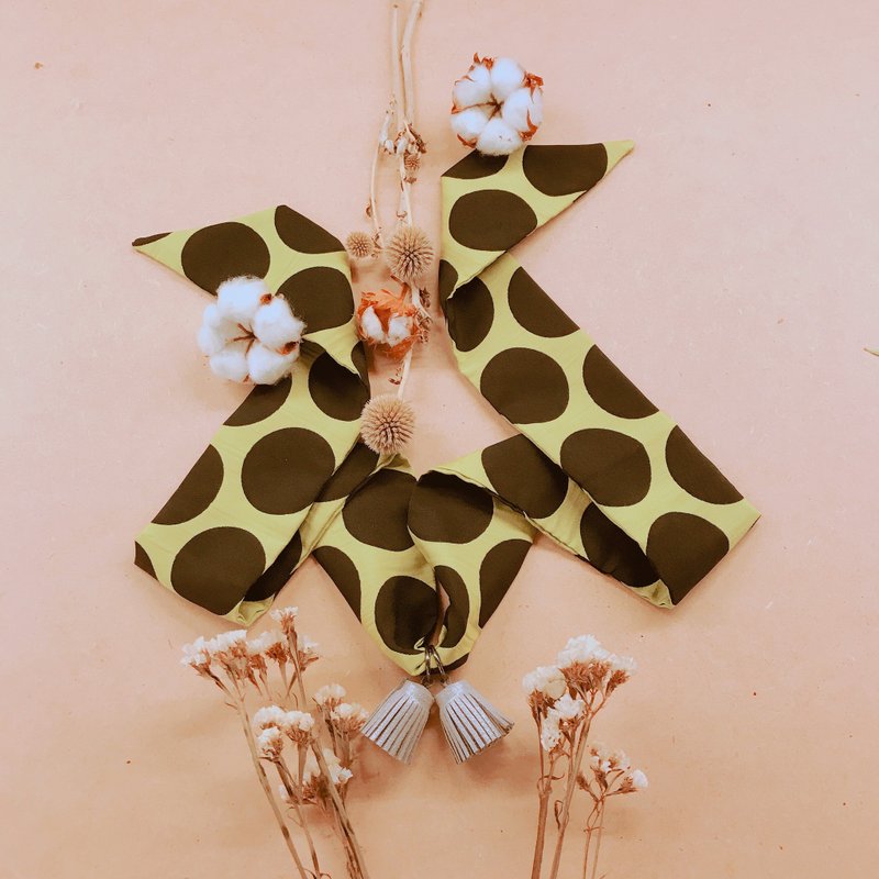 流苏项链 / 抹茶佐芝麻糊 ( 2色 ) - 项链 - 棉．麻 绿色