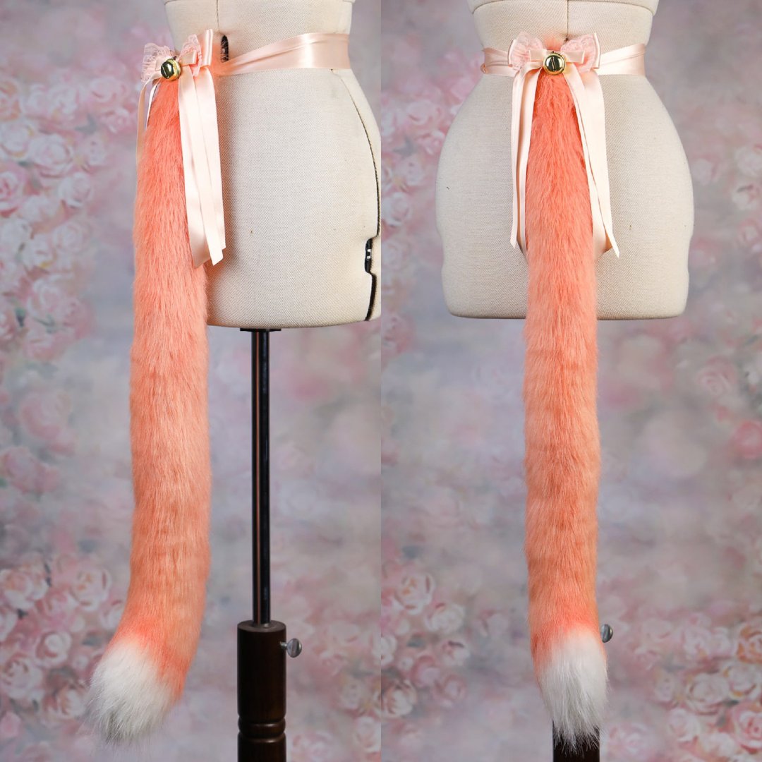 Peachy Cat Tail - 皮带/腰带 - 其他材质 橘色