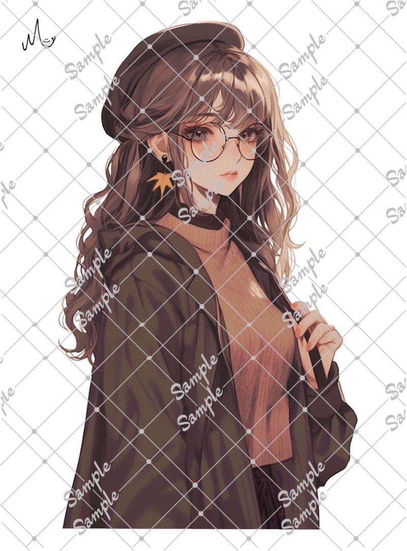 原创人物贴纸 9月新款 - 贴纸 - 纸 