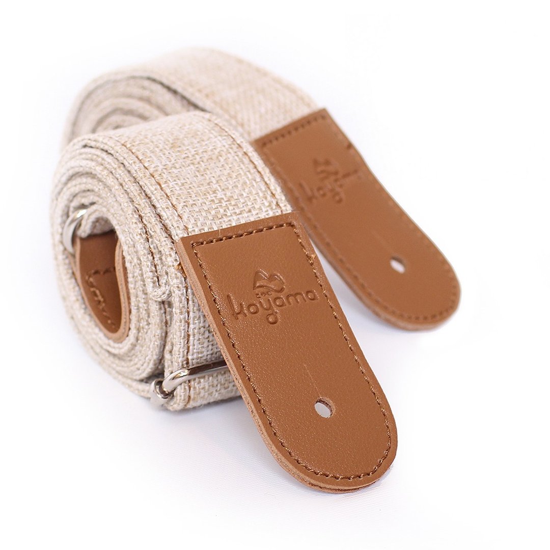 YM45 乌克丽丽背带 吉他背带 肩带 米白色 Ukulele Strap - 吉他/乐器 - 棉 白色