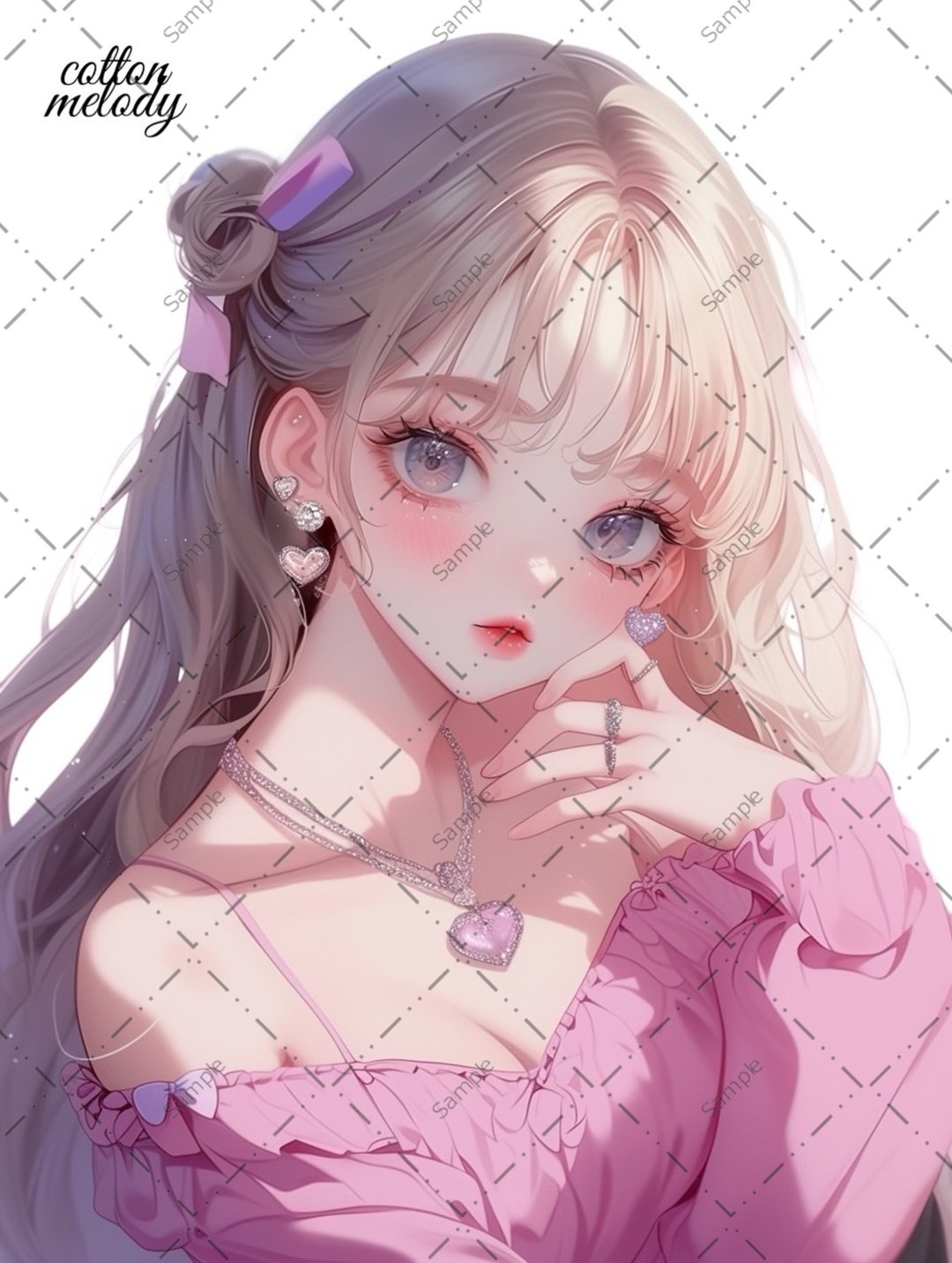 original sticker no.1266 人物贴纸 原创贴纸 人像贴纸 女孩贴纸 原创人物贴纸 - 贴纸 - 纸 