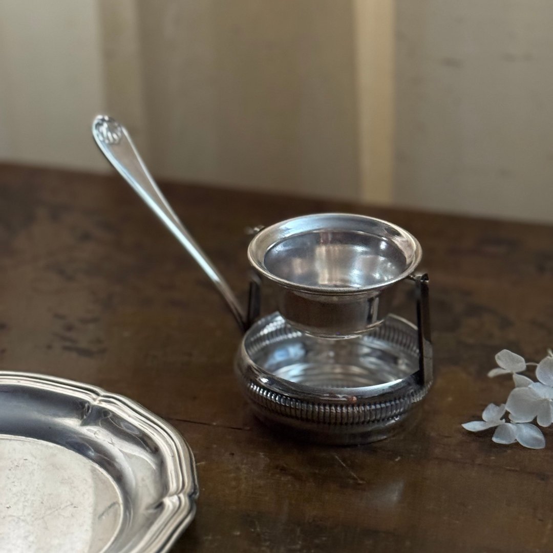 50516- 经典古董镀银滤茶器 - 茶具/茶杯 - 银 