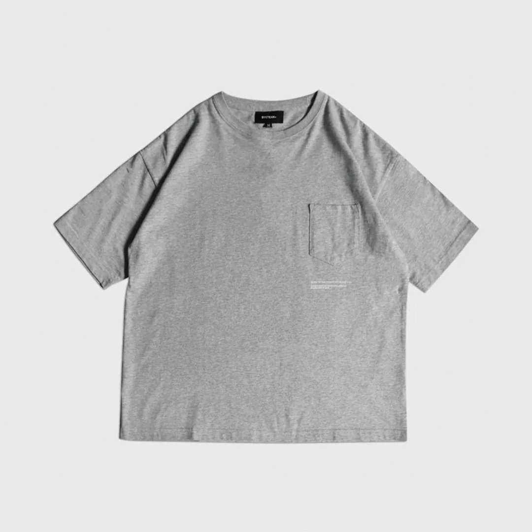 DYCTEAM - FIFTH POCKET TEE (Gray) - 男装上衣/T 恤 - 棉 灰色