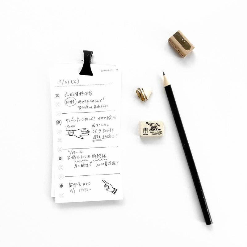 日本 KNOOP WORKS 手帐计划便条纸 (TO DO LIST) - 便条纸/标签贴 - 纸 白色