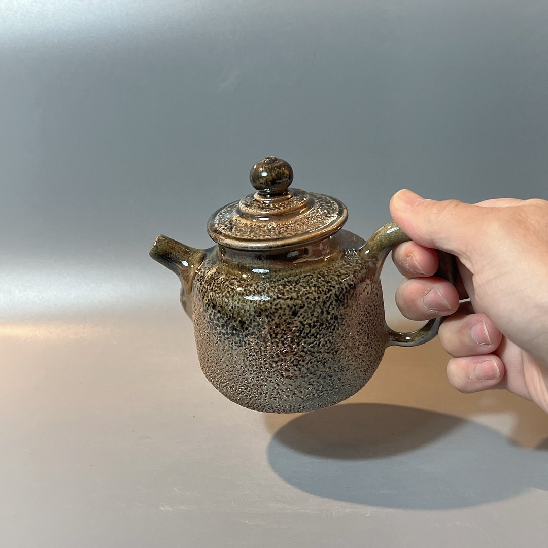柴烧金彩冰烟茶壶 / 冰烟壶容量200cc /  小平凡手作 - 茶具/茶杯 - 陶 