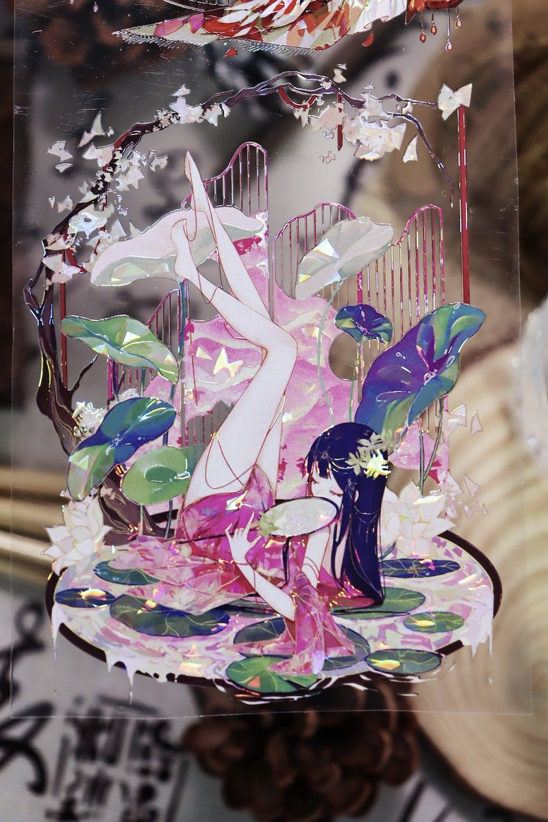 国色天香 東方女神樣 PET 紙膠帶 貝殼光 10米卷 巨畫幅 - 纸胶带 - 其他材质 多色