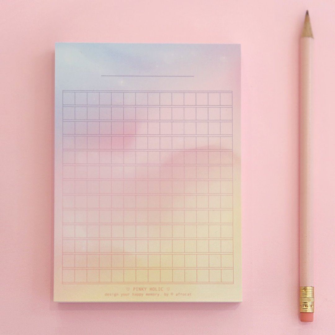 PINKY HOLIC LETTER PAD_ver.4 Sunset starlight (manuscript paper) - 便条纸/标签贴 - 纸 