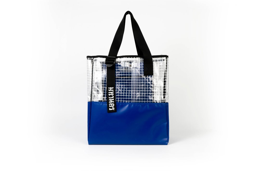 MAHANAKHON PVC Tote Bag - Blue - 其他 - 防水材质 蓝色