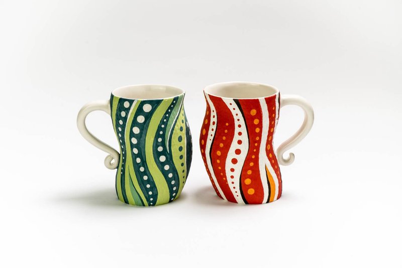 萧克昌  瓷杯-起舞 (单入) - 咖啡杯/马克杯 - 陶 多色