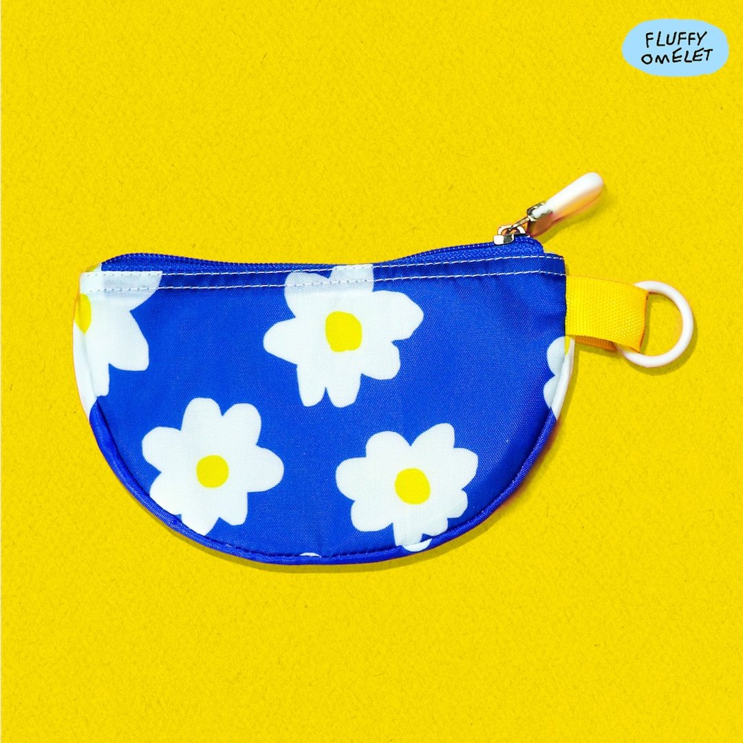 DAISY PUFF BAG - 零钱包 - 其他材质 蓝色