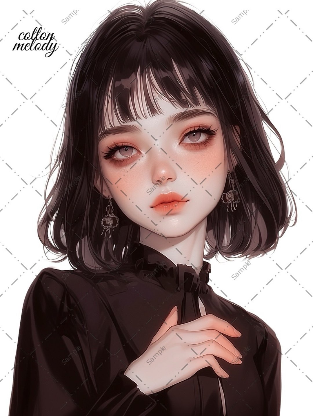 原创贴纸 no.1416 人物贴纸 原创贴纸 人物贴纸 女孩贴纸 原创人物贴纸 - 贴纸 - 纸 