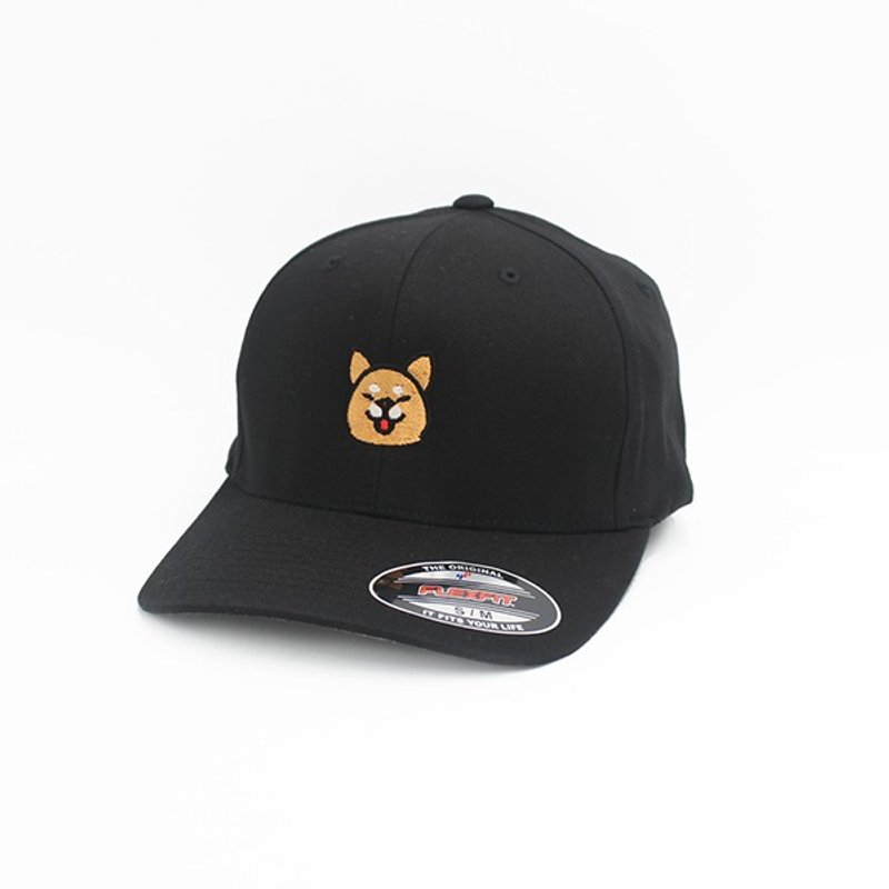 FLEXFIT® ORIGINAL-柴犬(黑色) - 帽子 - 聚酯纤维 黑色