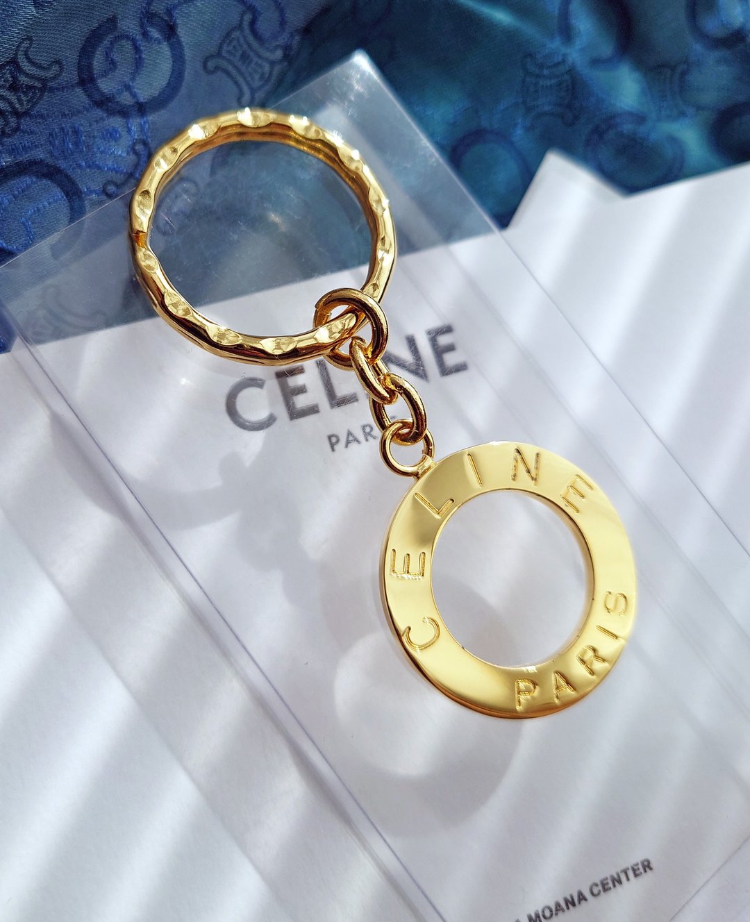 全新带盒 CELINE 小金环 包包挂饰挂件 车匙圈锁匙扣钥匙扣钥匙圈 - 其他 - 纯银 银色