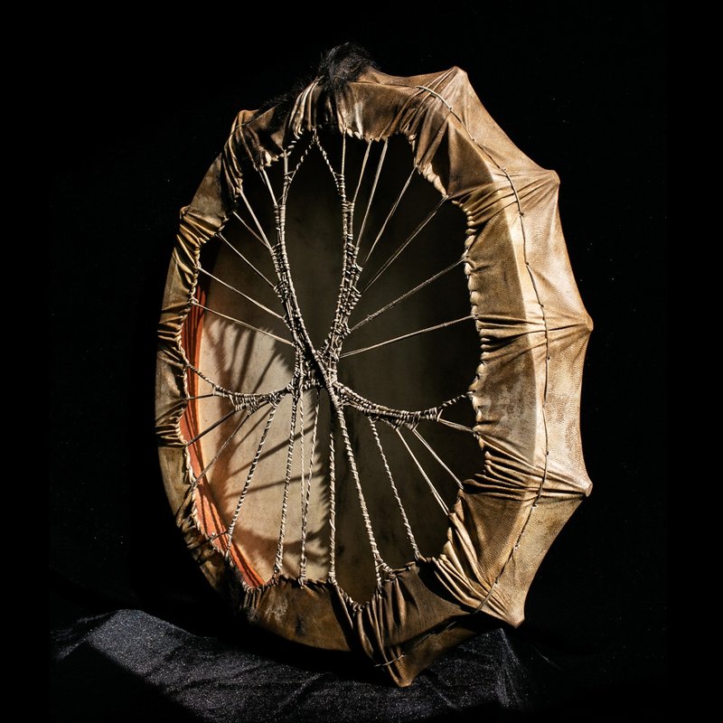 UltreyaDrums 维京 椭圆形 凸角 萨满鼓 Sacred Drum 传统乐器 - 吉他/乐器 - 木头 