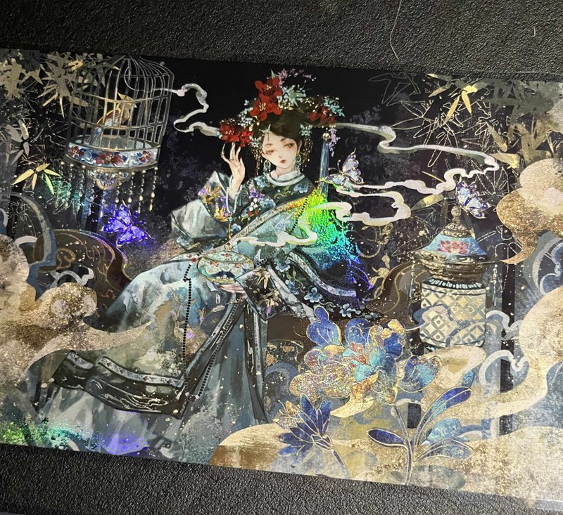 特別卷 東方美人 華やか背景 巨畫幅 PET 紙膠帶 霓虹光 10米卷 - 纸胶带 - 其他材质 多色