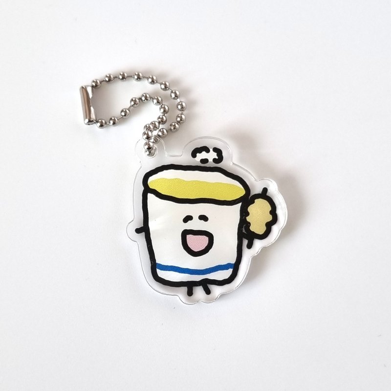 Yum-Yum 压克力钥匙圈 - 鱼板汤 - 钥匙链/钥匙包 - 压克力 粉红色