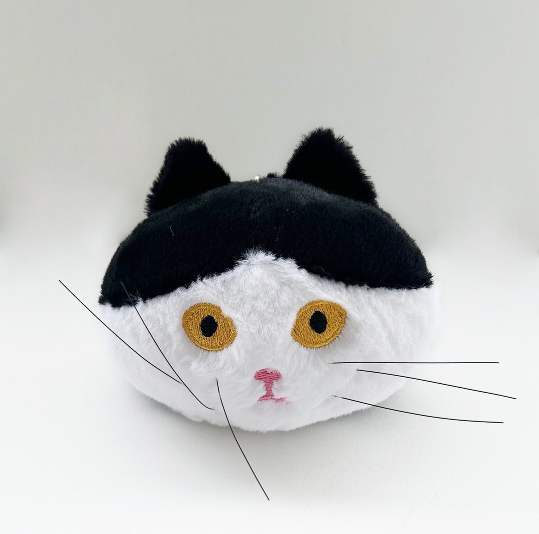 【CINDY CHIEN】浏海猫小精灵毛绒绒吊饰 - 吊饰 - 其他材质 