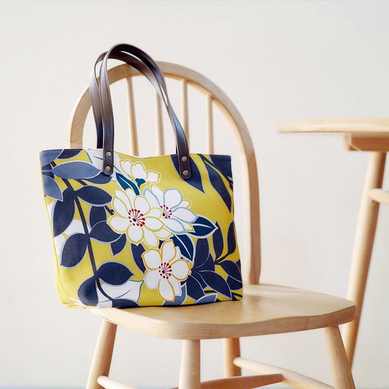 帆布手提袋 女士 Shara [日本制造] - 手提包/手提袋 - 棉．麻 黄色