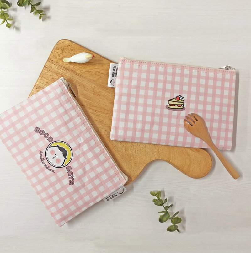 Sunny Bag x 阿泥空空-好事发生拉链包(中) - 零钱包 - 其他材质 粉红色