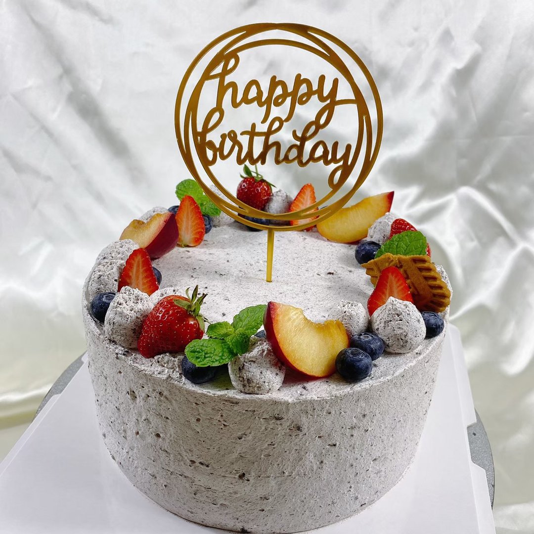 水果派对 生日蛋糕  定制蛋糕  母亲节 父亲节 6 8寸 限台南面交 - 蛋糕/甜点 - 新鲜食材 咖啡色