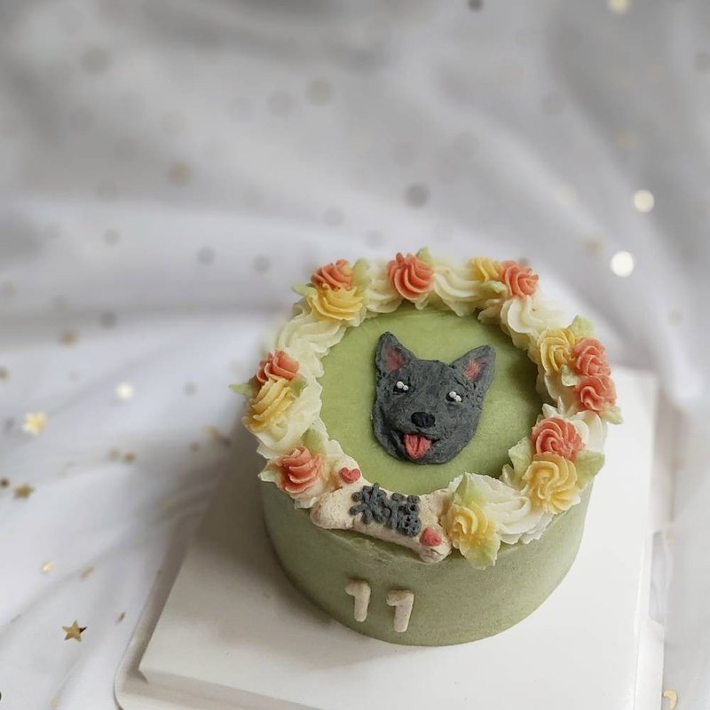 宠物蛋糕 生日蛋糕 可爱脸脸款 可自取 - 猫罐头/鲜食 - 其他材质 