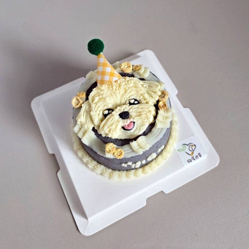 宠物蛋糕 生日蛋糕 可爱脸脸款 可自取 - 猫罐头/鲜食 - 其他材质 