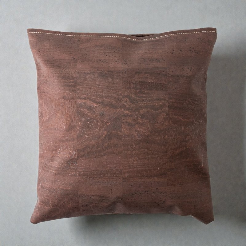 Talawa Cork 软木皮革抱枕套 (棕色) - 枕头/抱枕 - 环保材料 咖啡色