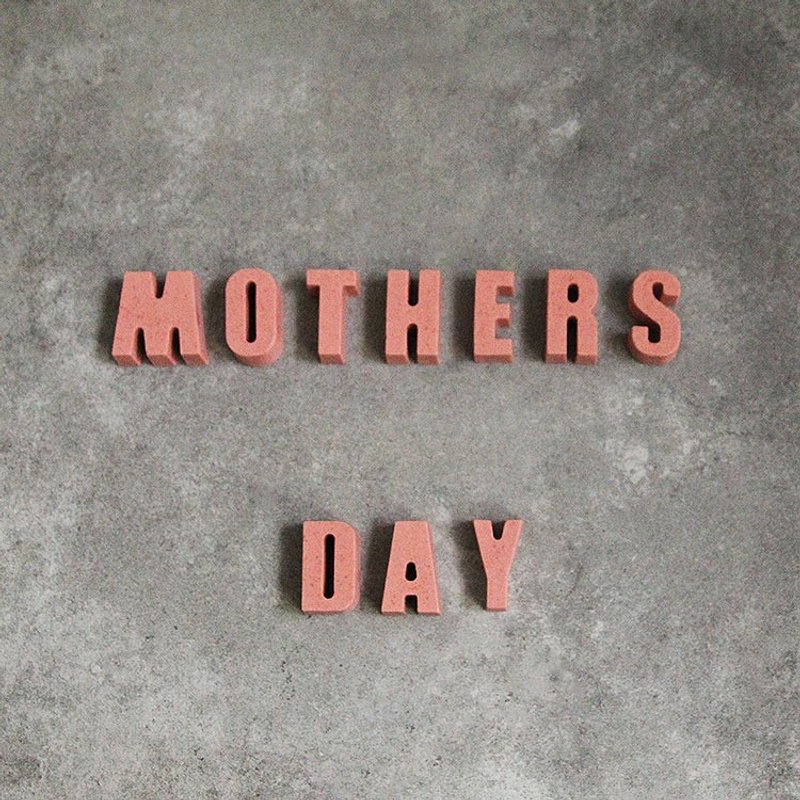 英文字母手工皂-玫瑰天竺葵 粉红色 母亲节礼物 - 肥皂/手工皂 - 其他材质 粉红色