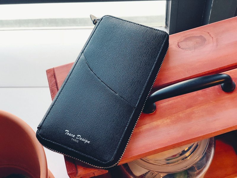 Tosca | Alexander Phone Wallet -手机银包 皮夹 商用 真皮 旅行 - 手拿包 - 真皮 黑色