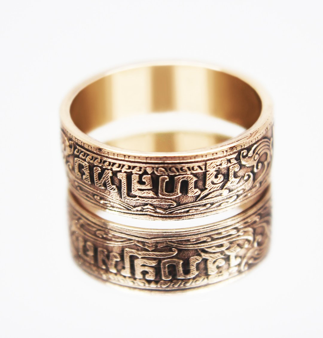 Thailand Coin Ring 1 satang 1941 coin rings for men coin rings for women - 戒指 - 其他金属 