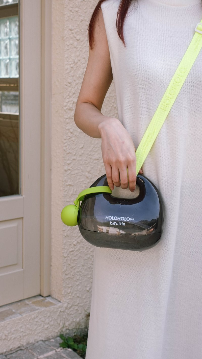 独家礼盒【HOLOHOLO】包包吸管壶1.2L + 专属背带 + 品牌贴纸 - 水瓶/水壶 - 塑料 多色