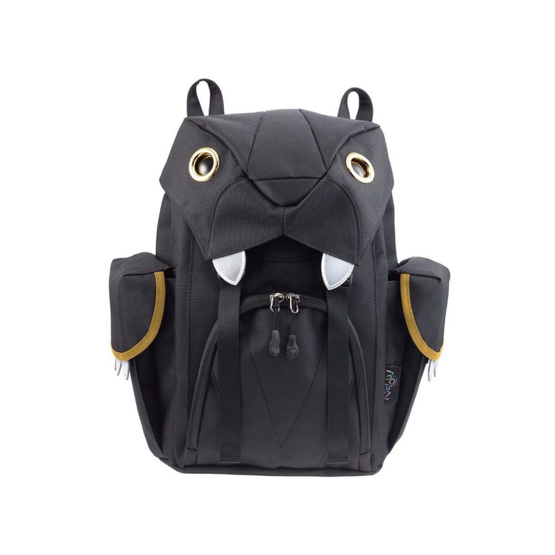 Morn Creations 正版可爱老虎后背包-黑色(M) (BC-202-BK) - 后背包/双肩包 - 其他材质 黑色